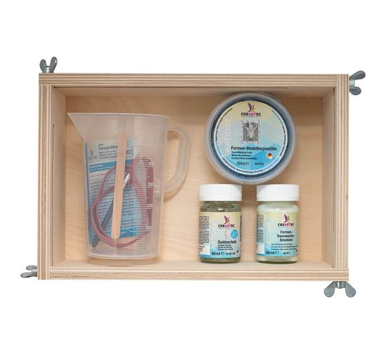 Formenbau-Set "Vario" mit Gießkasten