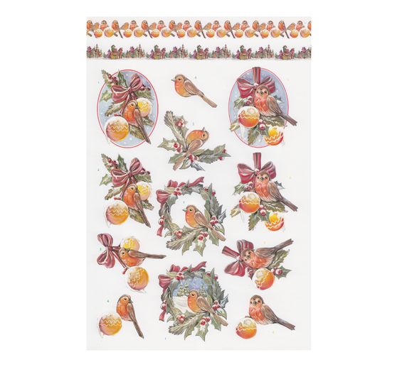 3D-Stanzbogenbuch "Christmas Baubles"