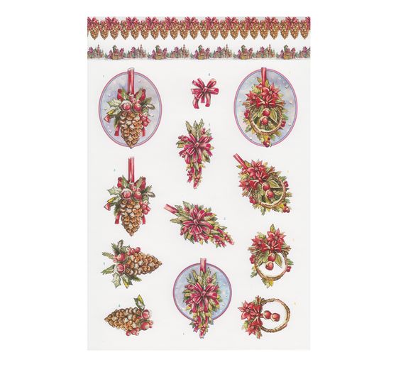 3D-Stanzbogenbuch "Christmas Baubles"