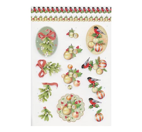 3D-Stanzbogenbuch "Christmas Baubles"