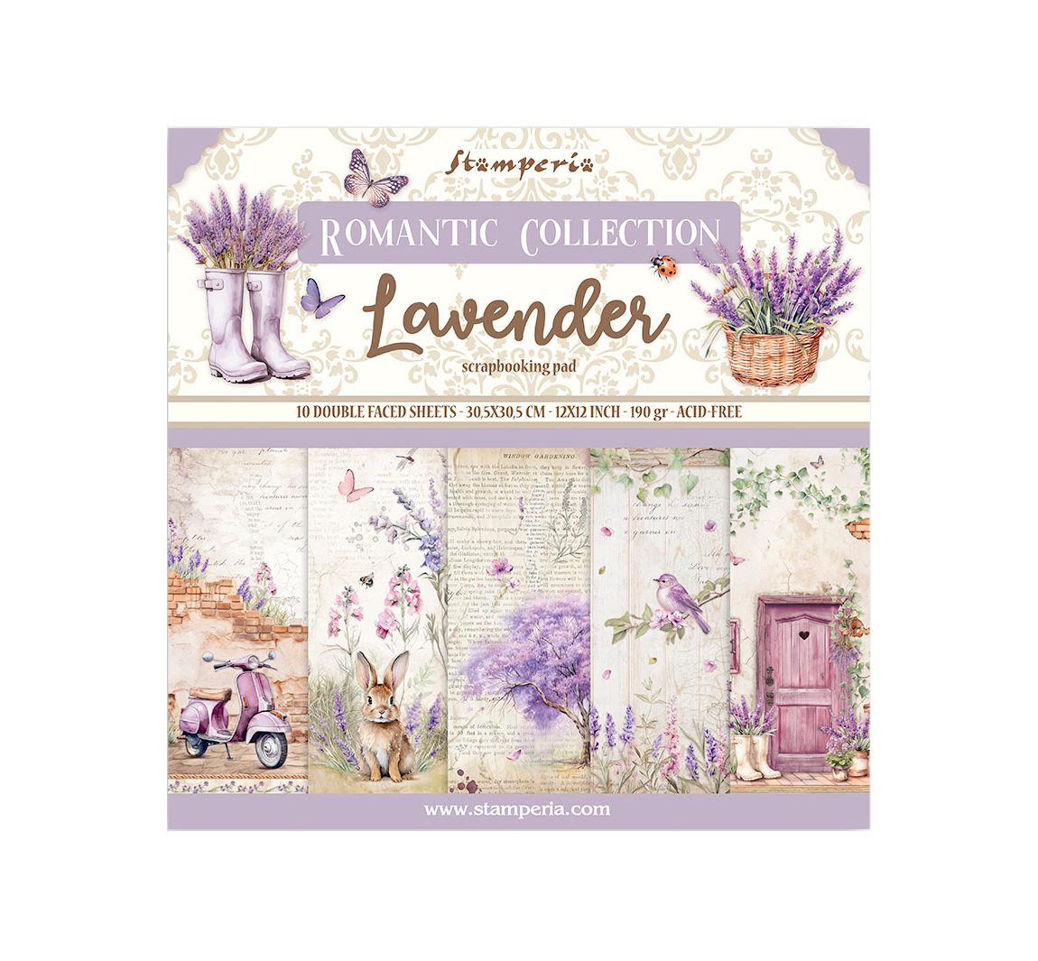 Scrapbook-Block "Lavender"