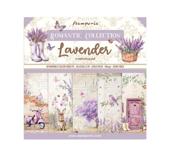 Scrapbook-Block "Lavender"