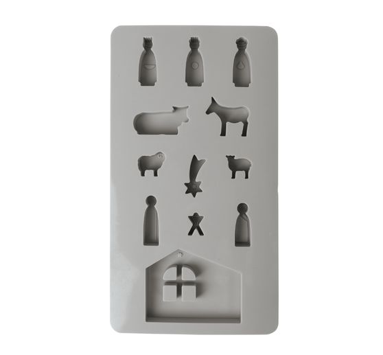 Silikon Gießform "Mini Krippe"