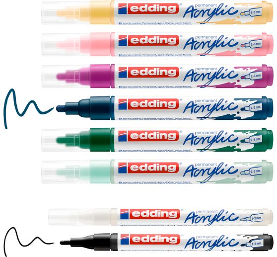 edding Acrylic "Acrylmarker - Nordic", 8er-Set