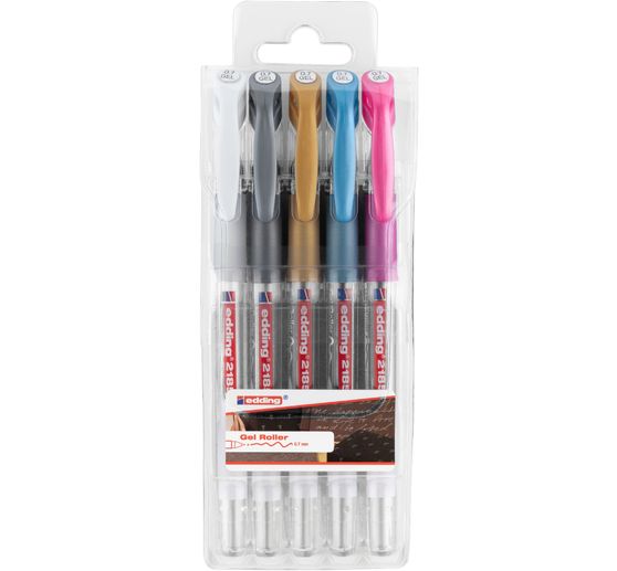 edding Gelroller metallic, 2185, 5er-Set