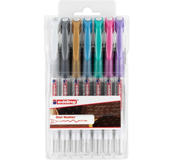 edding Gelroller 2185 metallic, 7er-Set