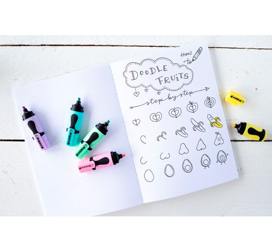 edding 7 "Mini-Textmarker" Pastell Set