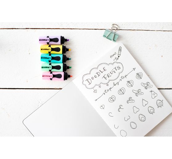 edding 7 "Mini-Textmarker" Pastell Set