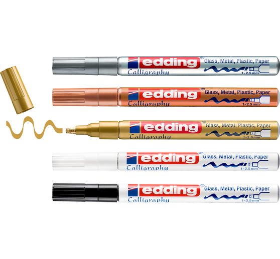 edding 753 Glanzlack-Marker Kalligrafie