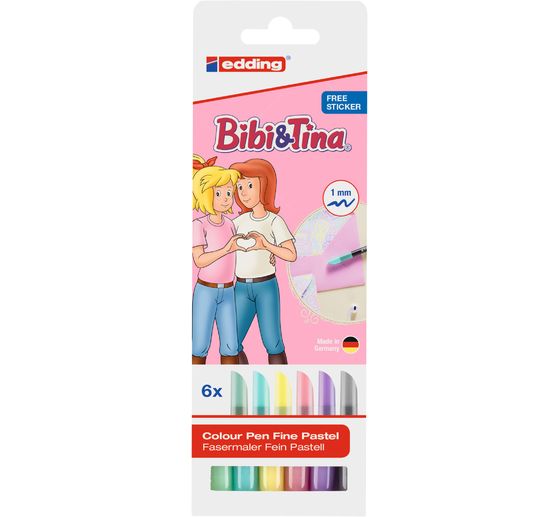edding 1200 Bibi & Tina COLOR PEN pastell