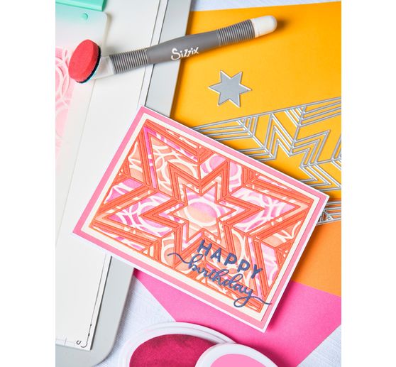 Sizzix Thinlits Stanzschablone "Cosmopolitan Christmas - Star Bright by Stacey P