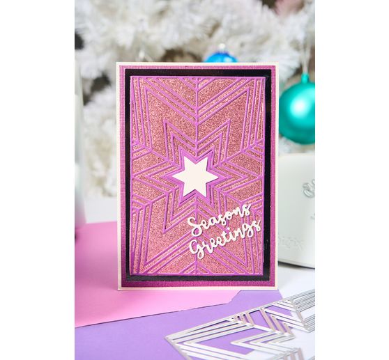 Sizzix Thinlits Stanzschablone "Cosmopolitan Christmas - Star Bright by Stacey P