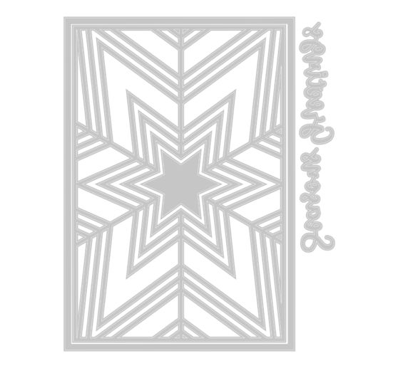 Sizzix Thinlits Stanzschablone "Cosmopolitan Christmas - Star Bright by Stacey P