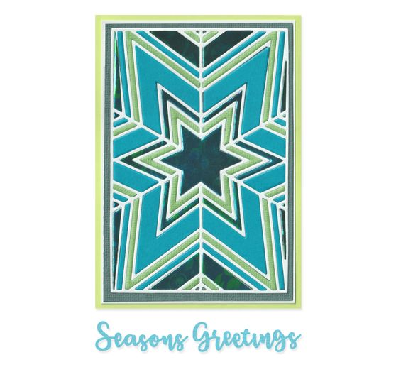Sizzix Thinlits Stanzschablone "Cosmopolitan Christmas - Star Bright by Stacey P