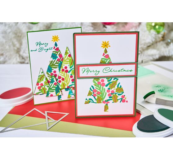 Sizzix Layered Stencils "Happy Holidays by Stacey Park"