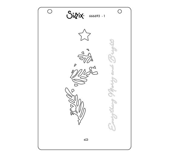 Sizzix Layered Stencils "Happy Holidays by Stacey Park"