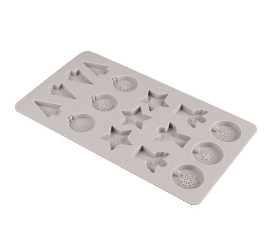 Silikon Gießform "Mini-Dekoformen X-Mas"