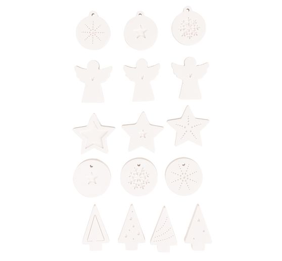 Silikon Gießform "Mini-Dekoformen X-Mas"