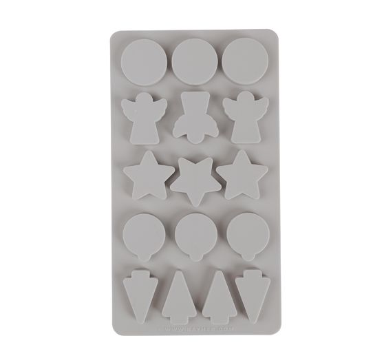 Silikon Gießform "Mini-Dekoformen X-Mas"
