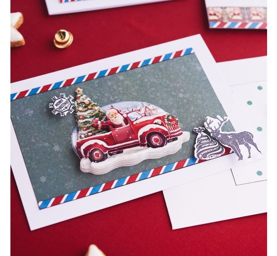 Stanzformen- und Stempel-Set „Happy Holidays“