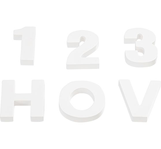 Silikon Gießform "Buchstaben & Zahlen"