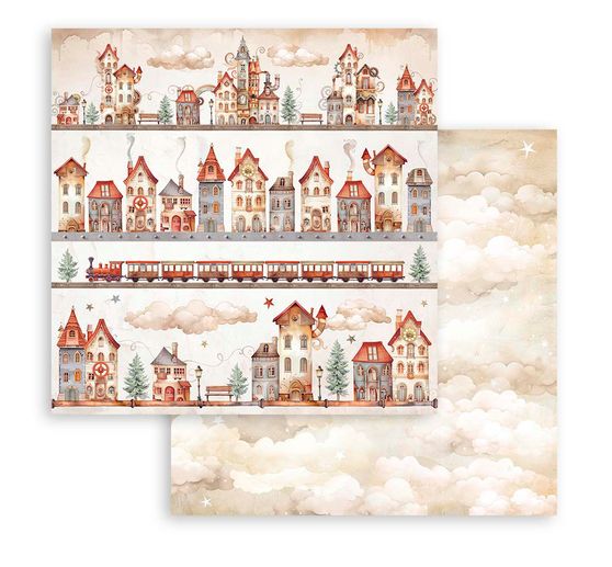Scrapbook-Block "Gear up for Christmas Backgrounds"