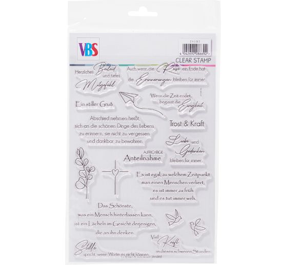 VBS Silikonstempel "Kondolenz"