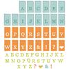 Sizzix Stanzschablone und Clear Stamps "Tab Stamp Alpha by 49 and Market"