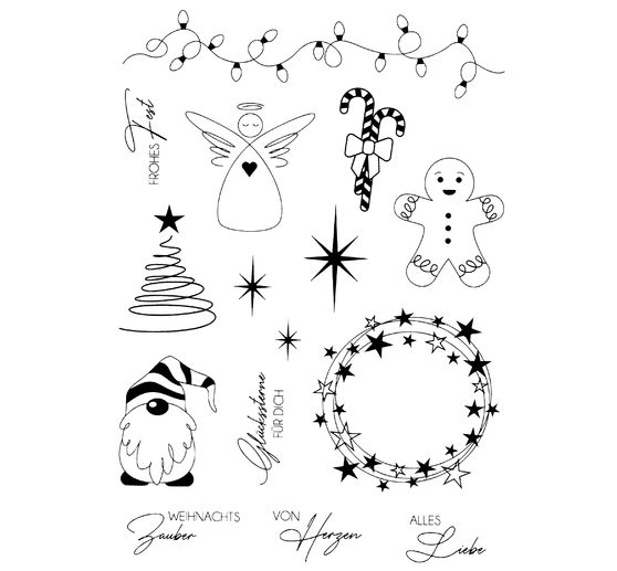 VBS Silikonstempel "Weihnachtszauber"