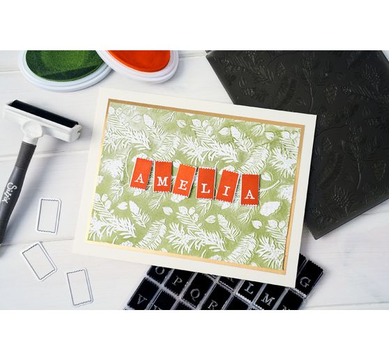 Sizzix A5 3D-Prägeschablone "Pines by 49 and Market"