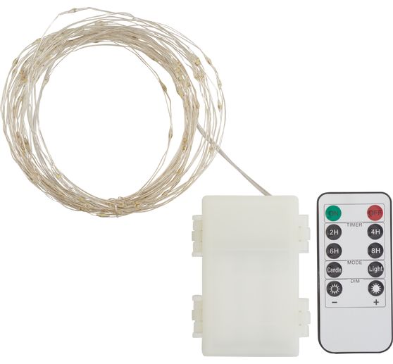 Outdoor Micro-LED-Lichterkette, mit Fernbedienung, 100 LEDs