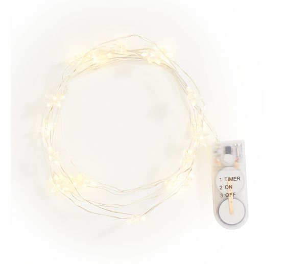 VBS Micro-LED-Lichterkette "Stern", mit Timer