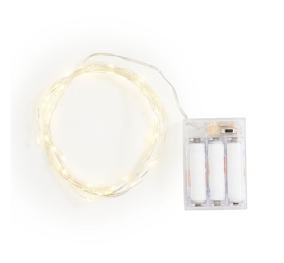 Micro-LED-Lichterkette, 5-strängig, mit Timer
