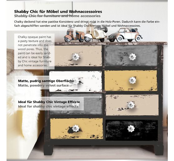 Viva Decor Chalky deckend "Klassisch", 5er-Set