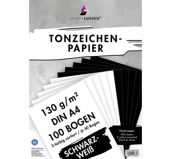 Tonpapier-Sortierung "Schwarz-Weiß"
