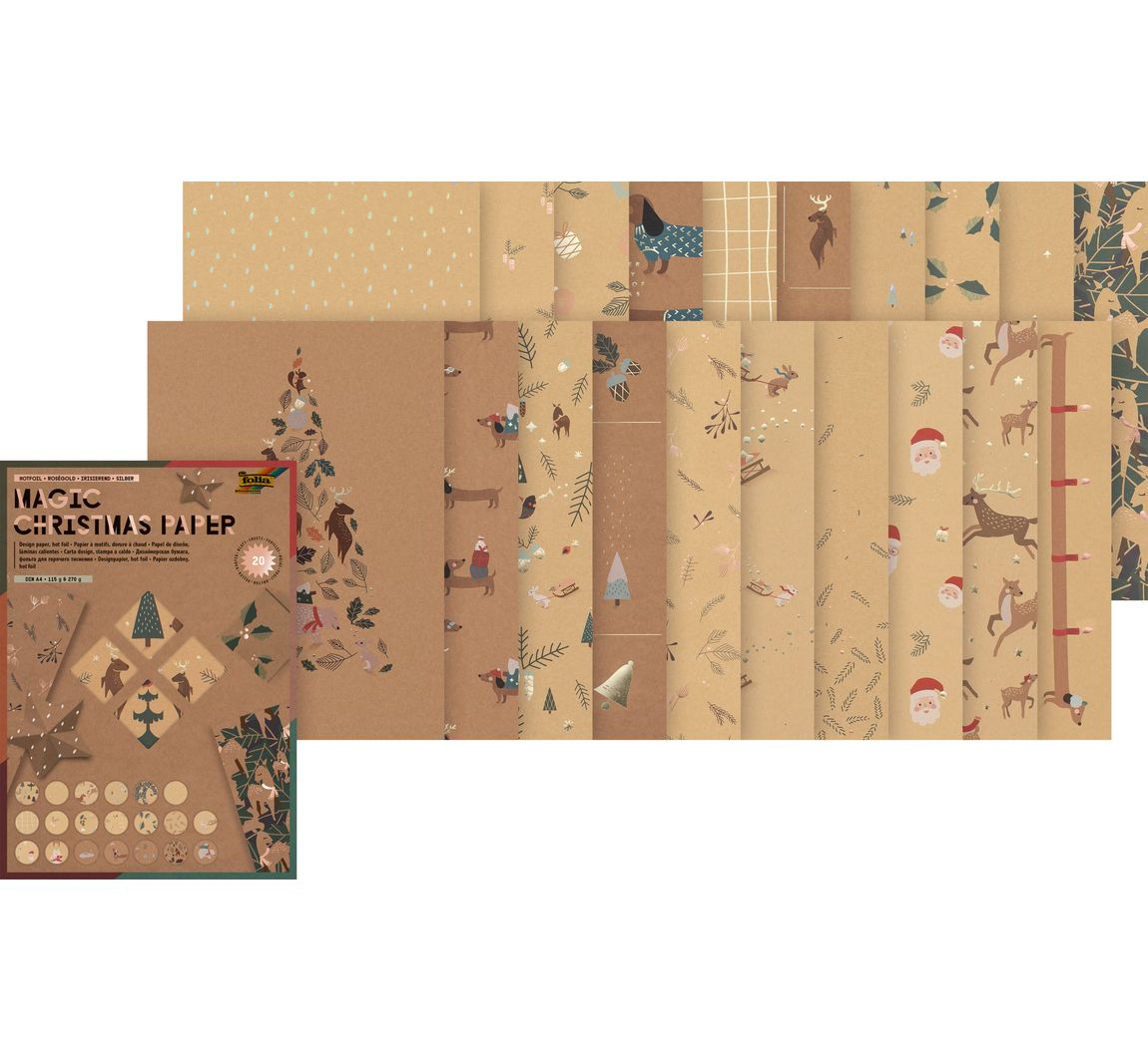 Motivblock "Kraftpapier Xmas"