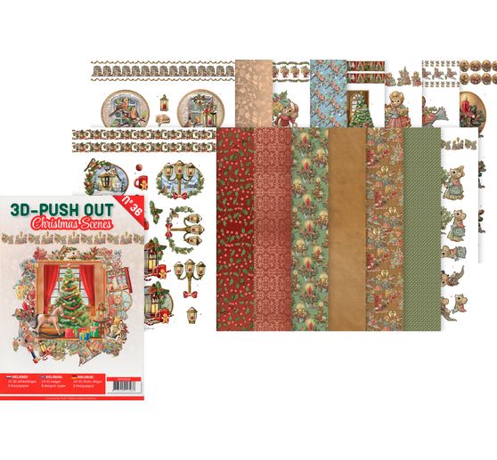 3D-Stanzbogenbuch "Christmas Scenes"