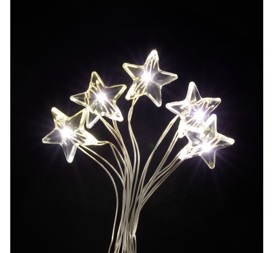 VBS Micro-LED-Lichterkette "Stern", mit Timer