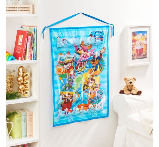 Adventskalender Stoffpanel "Paw Patrol Mighty Pups", ca. 150 x 80 cm