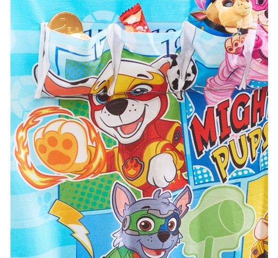 Adventskalender Stoffpanel "Paw Patrol Mighty Pups", ca. 150 x 80 cm