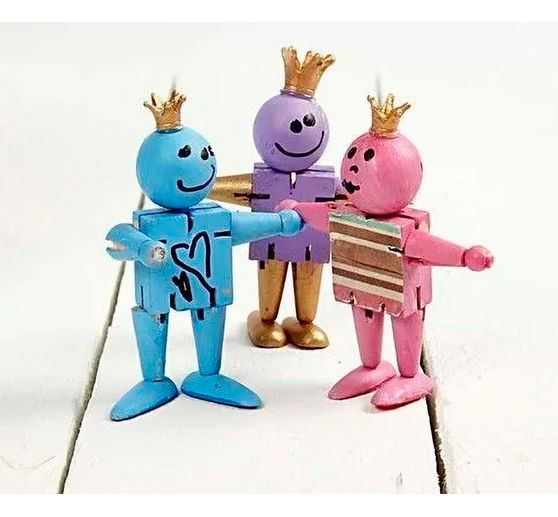 Bewegliche Figuren, H 8 cm