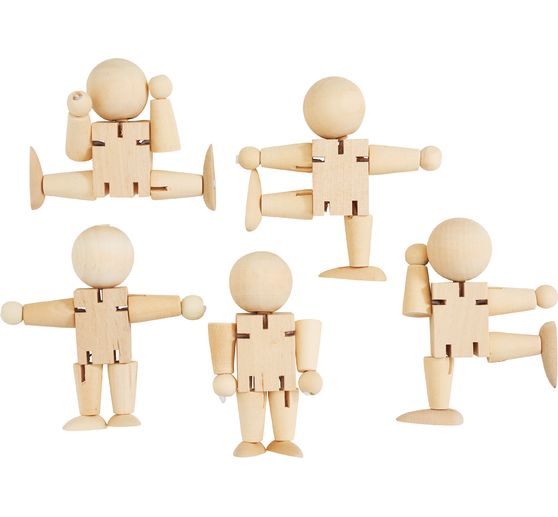 Bewegliche Figuren, H 8 cm