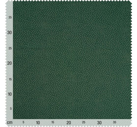 Westfalenstoffe Baumwoll-Stoff "Pünktchen Grün-Beige"