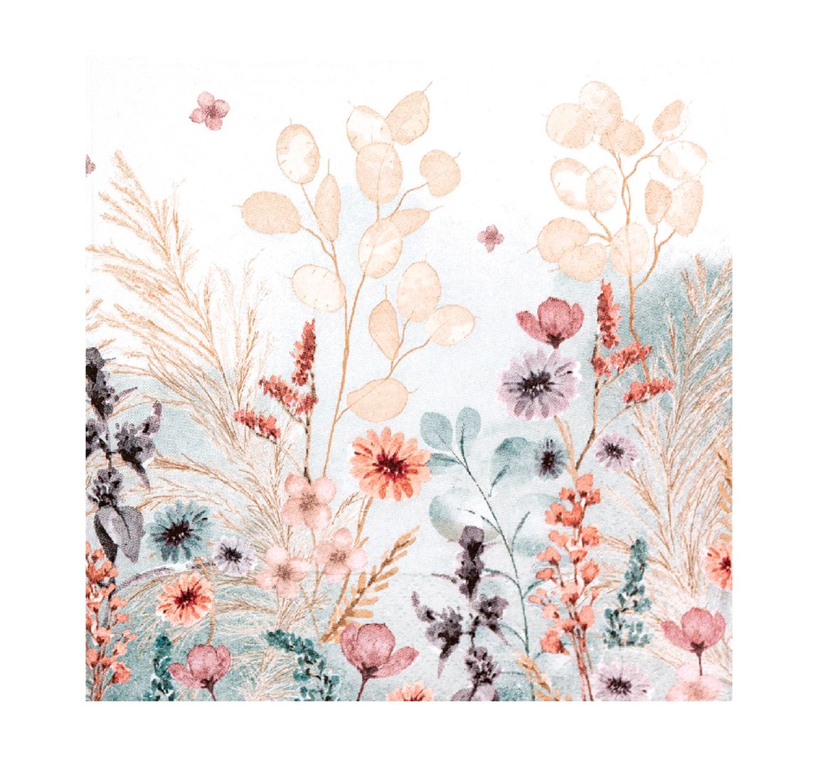 Serviette "Flowers Natural"
