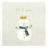 Serviette "Snowman King"