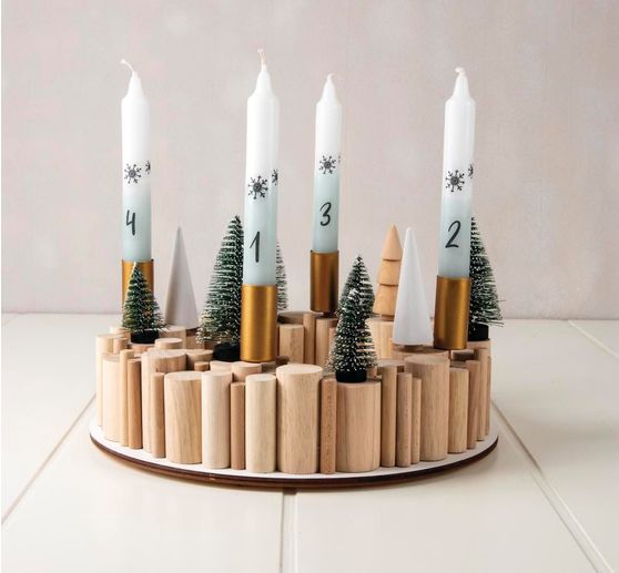 Bastelpackung Holz "Rundstäbe"