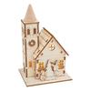 VBS Wooden building kit "Church with round spire", incl. LEDs