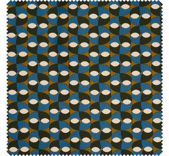 Halbpanama-Stoff "Retro Art"