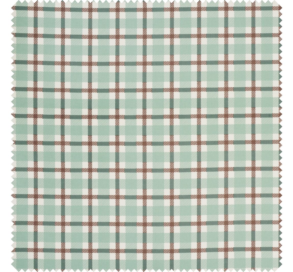 Baumwoll-Stoff "British Karo Grün"