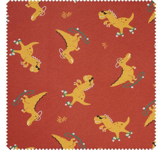 Sweat-Stoff "Dinos and Crocodile"